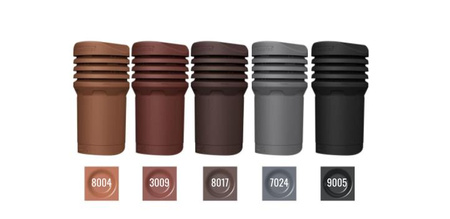 Insulated roof vent FLUXAR Ø125mm for ceramic and concrete tiles