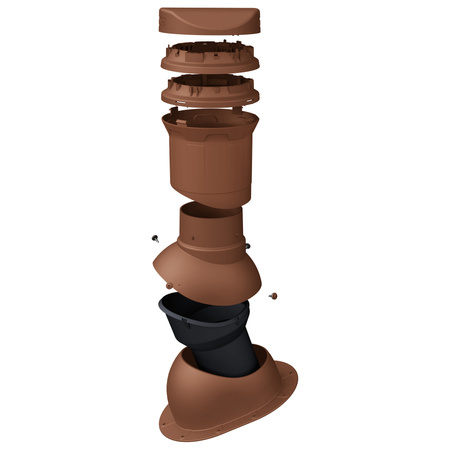 Sewer vent FLUXAR Ø125mm for metal sheet tiles