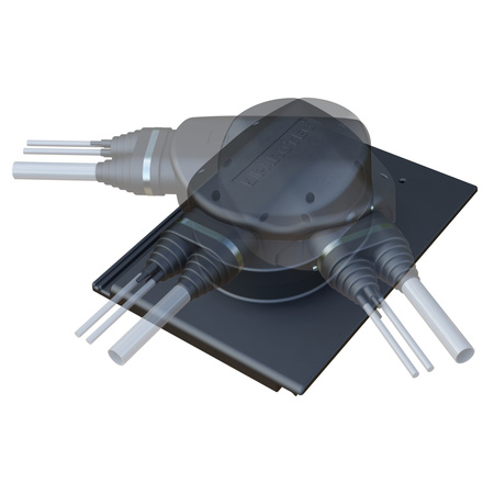 Solar passage FLUXAR for metal sheet tiles