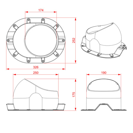 Insulated roof vent FLUXAR Ø125mm for metal sheet tiles