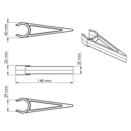 Kolec antyśniegowy do systemu ochrony przeciwśniegowej
