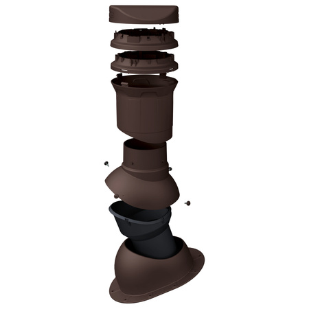 Sewer vent FLUXAR Ø125mm for ceramic and concrete tiles