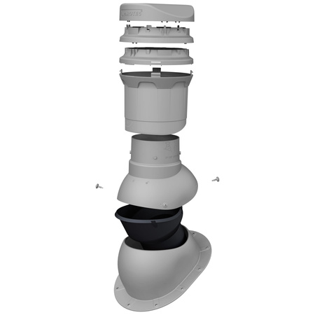 Sewer vent FLUXAR Ø125mm for metal sheet tiles