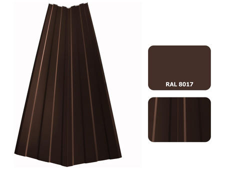 Roof valley flashing pressed along