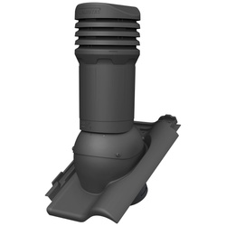 Insulated roof vent FLUXAR Ø125mm for ceramic and concrete tiles