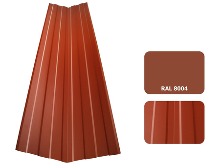 Roof valley flashing pressed along