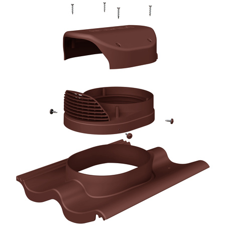 Slope vent FLUXAR for flat roofing