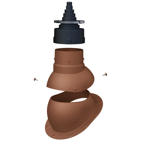 Antenna passage FLUXAR for metal sheet tiles