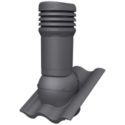Roof vent with condensate drain FLUXAR Ø125mm for ceramic and concrete tiles