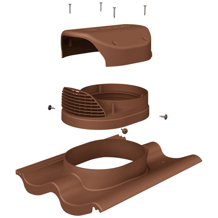 Slope vent FLUXAR for ceramic and concrete tiles