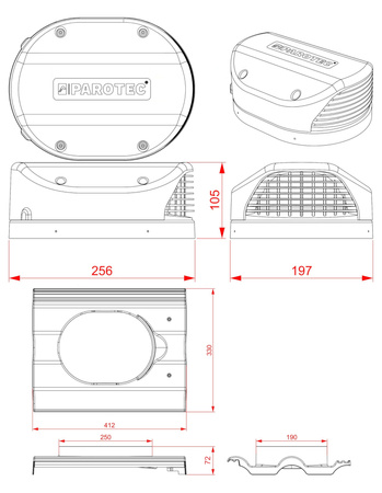 Wywietrznik połaciowy FLUXAR  do pokryć z dachówki
