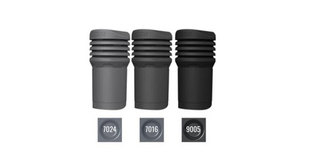 Insulated roof vent FLUXAR Ø125mm for ceramic and concrete tiles