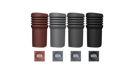 Roof vent with condensate drain FLUXAR Ø125mm for ceramic and concrete tiles