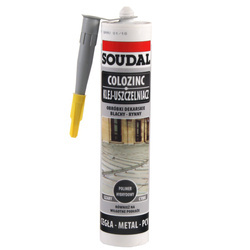 COLOZINC Klej do blachy SOUDAL - szary /12