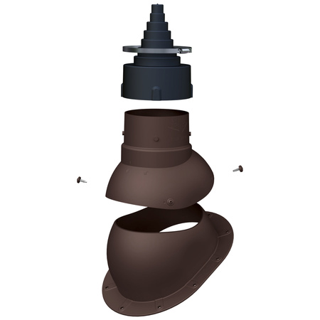 Antenna passage FLUXAR for metal sheet tiles