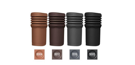 Insulated roof vent FLUXAR Ø125mm for metal sheet tiles