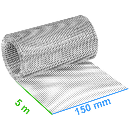 Aluminiowa kratka okapowa w rolce 150 mm x 5 mb
