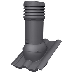Roof vent with condensate drain FLUXAR Ø125mm for ceramic and concrete tiles